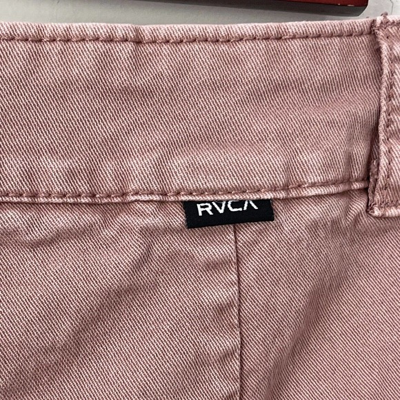 RVCA Niku High Rise Cropped Wide Leg Trouser Pants Size 28 Nutmeg - Picture 8 of 12